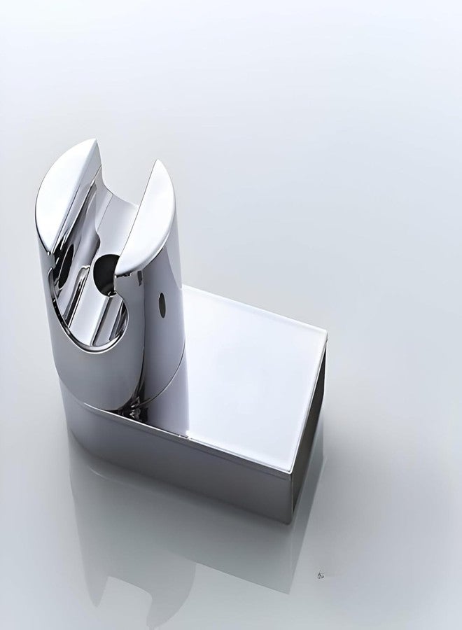 NEW WARE خطاف NEW WARE CP - خطاف متعدد الأغراض للتثبيت على الحائط بزاوية قابلة للتعديل 360 درجة مصنوع من بلاستيك ABS، مناسب لحامل صنبور المياه وحامل الدش اليدوي - بلمسة نهائية من الكروم - Image 2